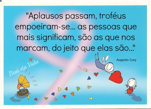 Os aplausos passam