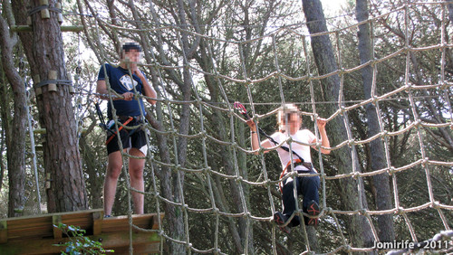 Parque Aventura: Passar a grande rede