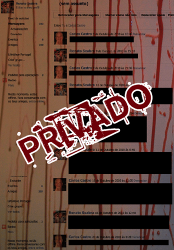 Carlos Castro e Renato Seabra no Facebook