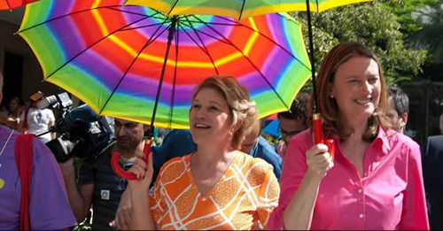 A senadora Marta Suplicy e a ministra Maria do Rosário