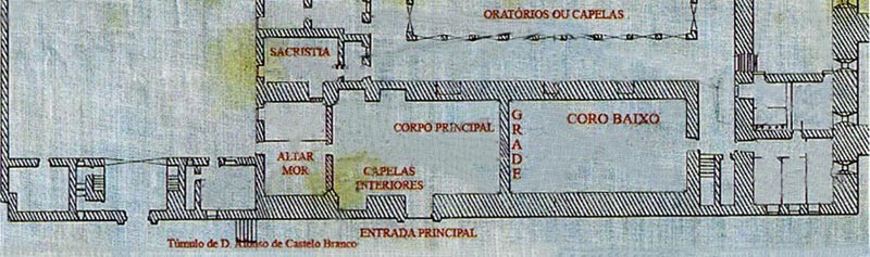 Planta do piso térreo. Lado norte. Pormenor da ig