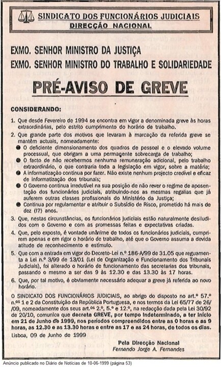 A extinta greve de 1999 e a nova para 2024