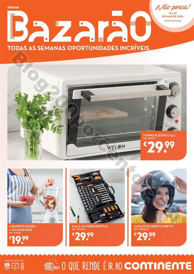 antevisão folheto promoções Continente Bazarão 15a21mai antevisão folheto promoções Continente Bazarão 15a21mai