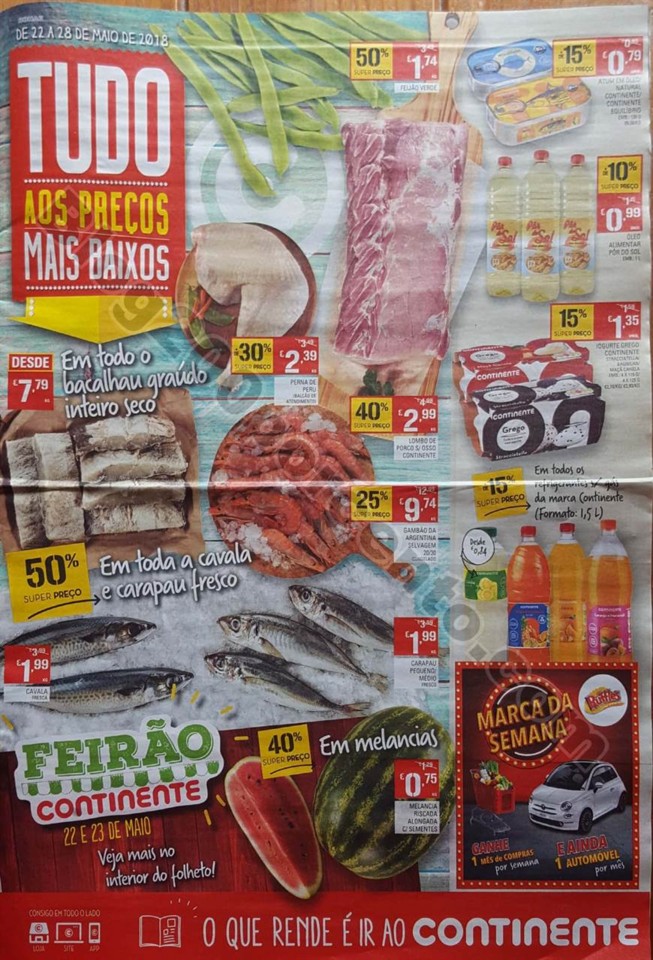 antevisão folheto promoções Continente 22a28mai