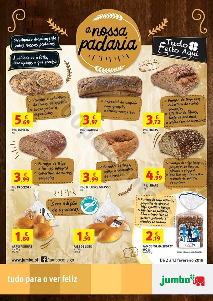 Novo Folheto Extra JUMBO Extra Padaria promoções de 2 a 12 fevereiro