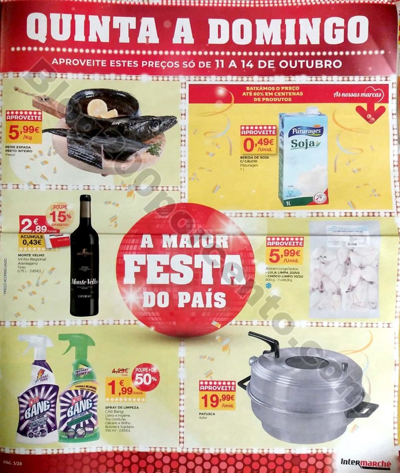 Antevisão Folheto Intermarché Fim Semana 11a14out