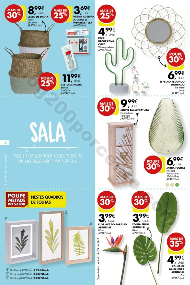 Antevisão Folheto PINGO DOCE Promoções de 24 ab Novo Folheto Pingo Doce Especial Bazar Primavera até 8 mai