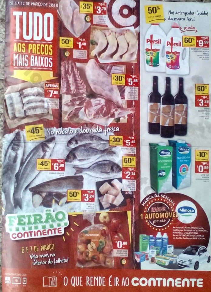 antevisão folheto promoções Continente 6a12mar