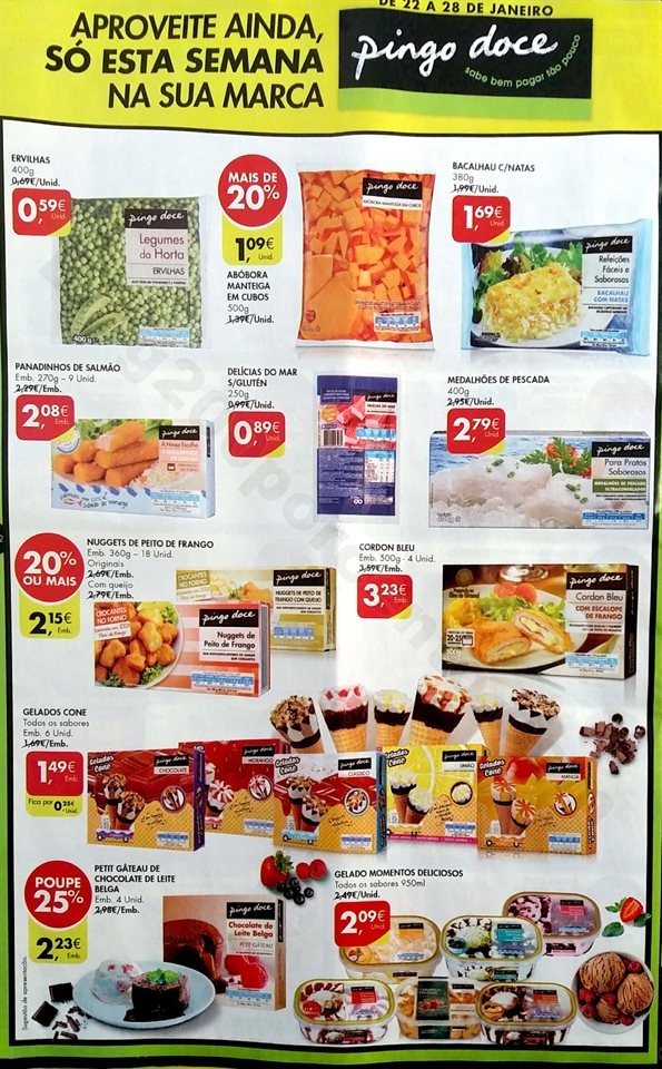 Antevisão folheto Promoções Pingo Doce 22a28 jan