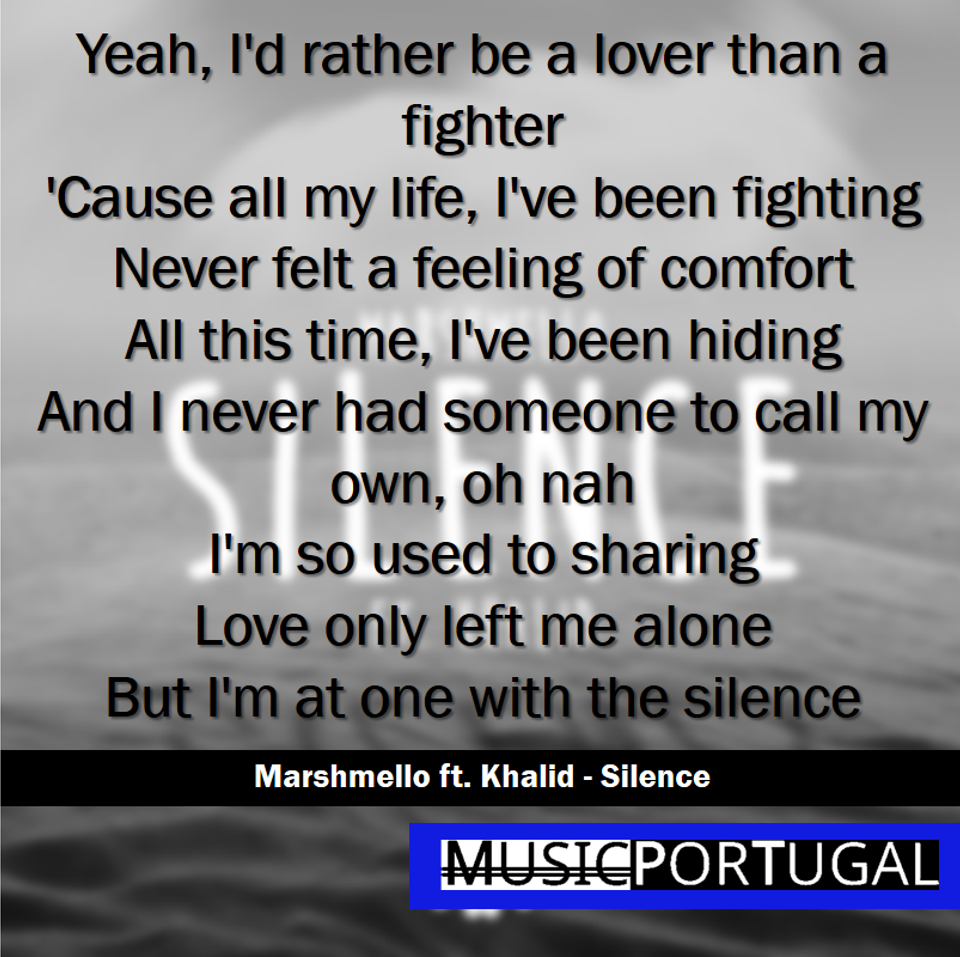 LYRICS MARSHMELLO FT KHALID SILENCE OFFICIAL LYRIC VIDEO LRC MARSHMELLO visual data 8