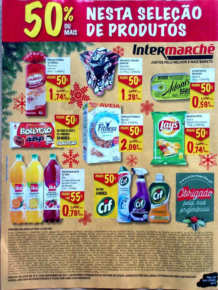antevisão folheto Intermarché 10a13nov fim de semana