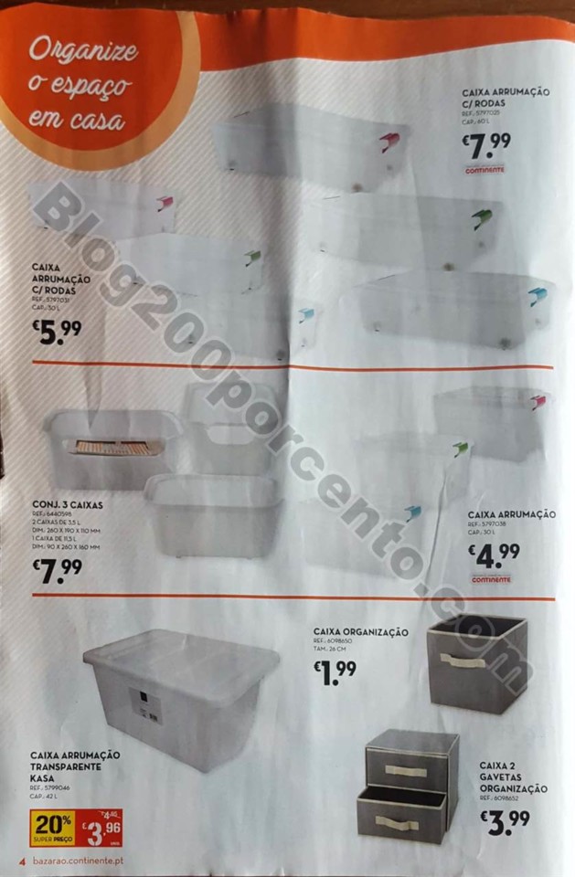 antevisão folheto promoções Continente Bazarão 3a9 jul