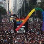 A maior parada Gay do mundo - Participantes lotara
