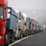 Protesto de camionistas em Kulata, Bulgária 