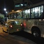Ônibus e táxi colidiram na Praça Seca - Ônibus