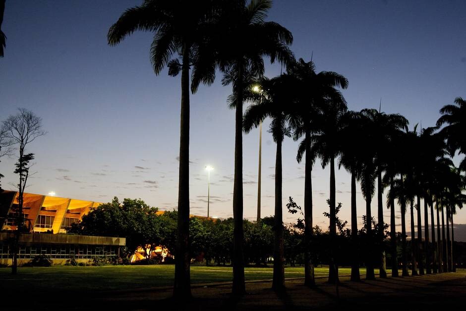 Amanhecer no Rio - Amanhecer com c&eacute;u claro no Ate