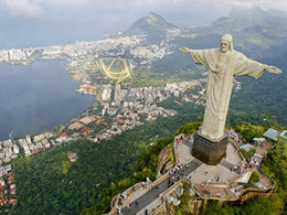 Cristo Redentor - Vista aérea do Rio de Janeiro